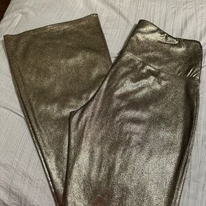Athena Gold High-Waisted Leggings